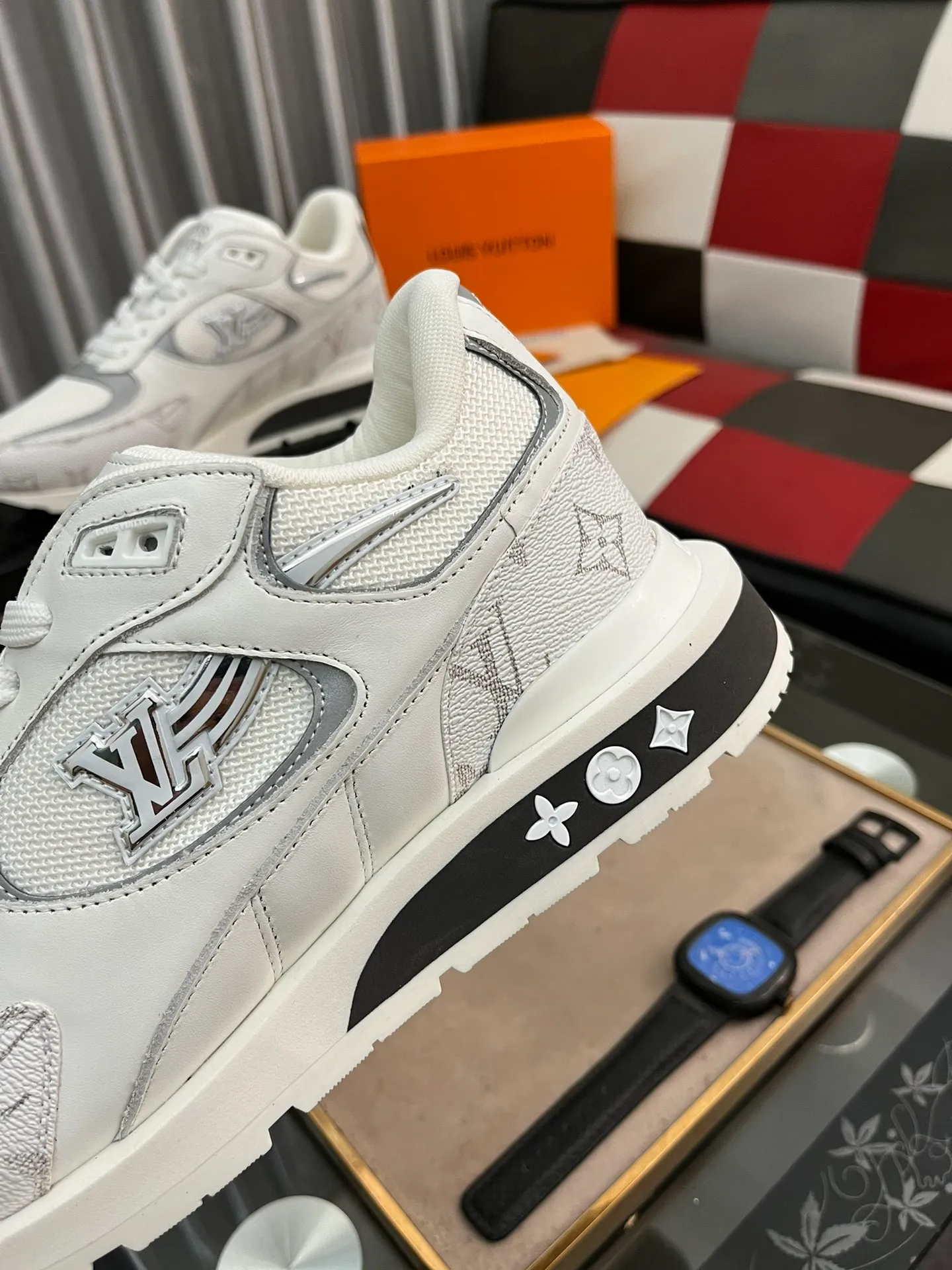 Men's Men's Shoes 💰660⌚️⌚️【LOUIS VUITTON) New 🍀LV Louis Vuitton*——LV classic dad shoes trendy shoes! Made of imported original soft calf leather, imported fly woven lining. Original wear-resistant rubber outsole! High quality products! Code number: 38-44